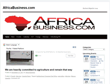 Tablet Screenshot of africabusiness.com
